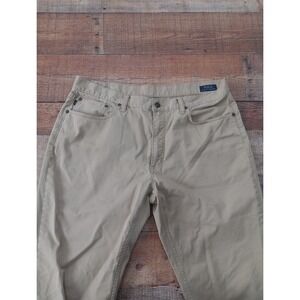 Polo Ralph Lauren Mens 36x32 Tan Stretch Classic Fit Chino Pants EUC Casual 2260